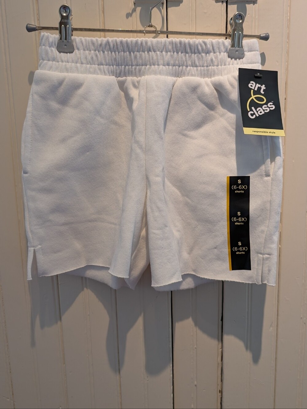 Art Class White Boys' Elastic Waist Shorts